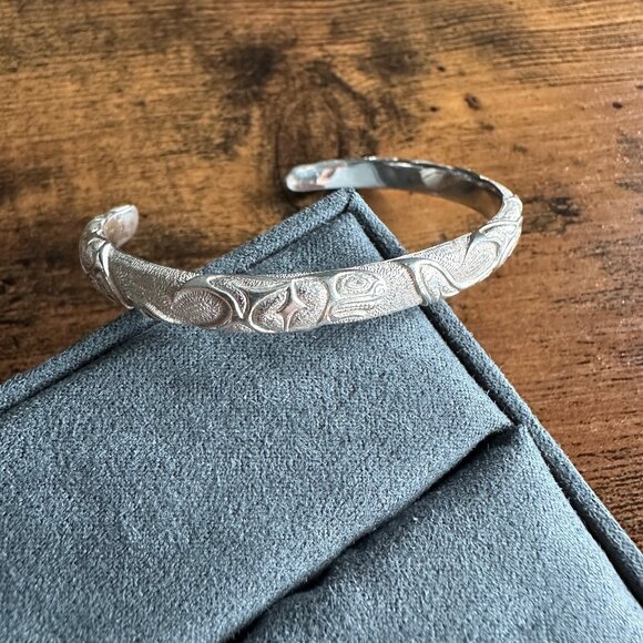 David Yurman Northwest Cuff Bracelet in Sterling Silver - 5mm - Size Large - Picture 5 of 16